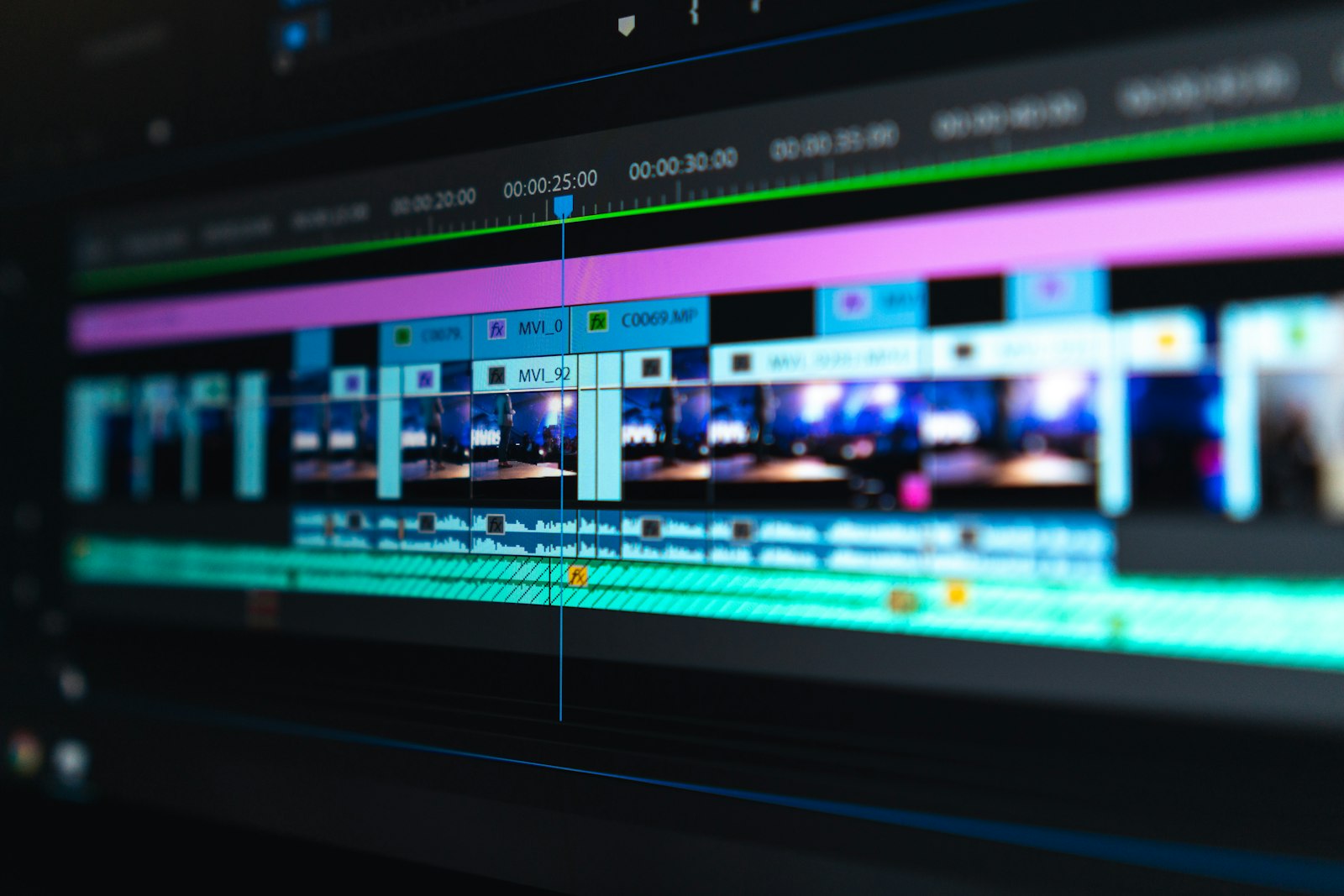 Video editing workspace